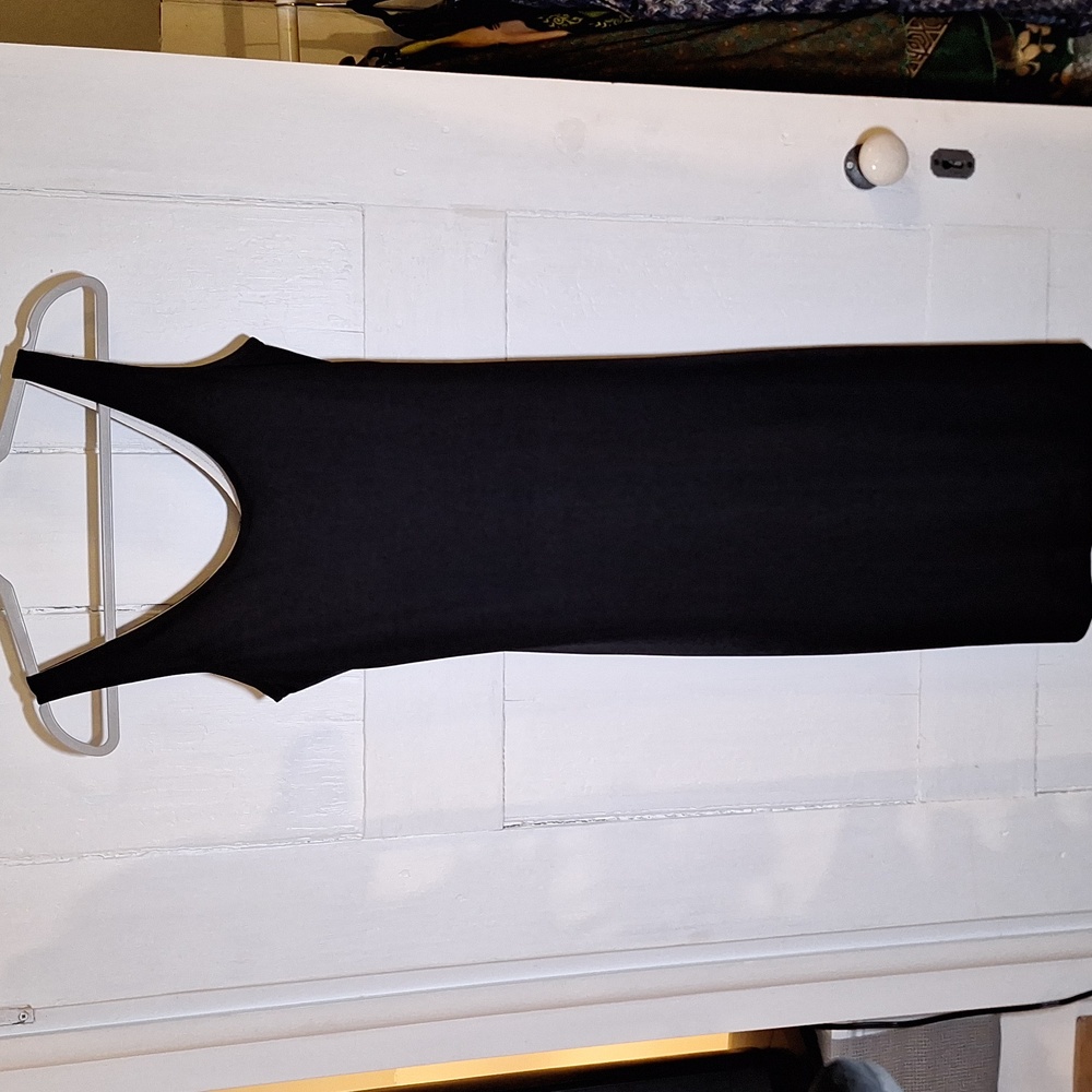Vintage 80s black dress